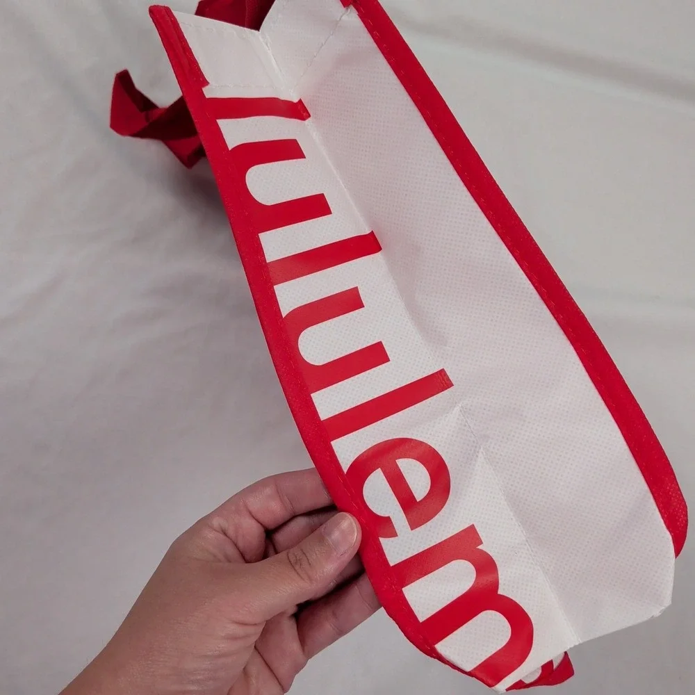 Lululemon Red‎ Reusable Shopping Bag 12x9x5